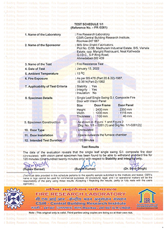 CBRI Certificate